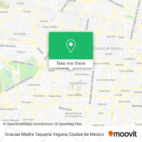 Gracias Madre Taqueria Vegana map