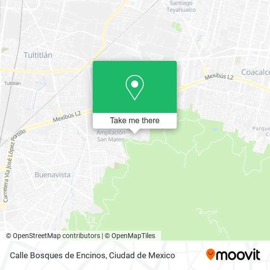 Mapa de Calle Bosques de Encinos
