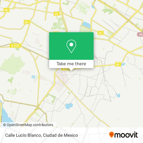 Mapa de Calle Lucio Blanco