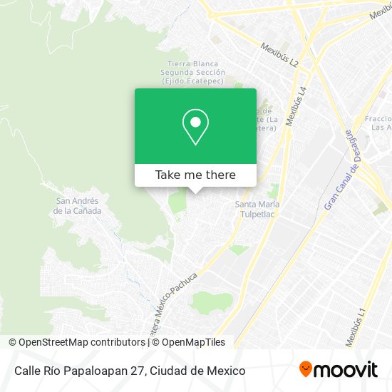 Calle Río Papaloapan 27 map