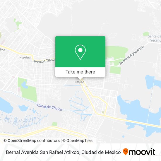 Mapa de Bernal Avenida San Rafael Atlixco