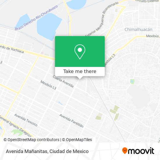 Avenida Mañanitas map
