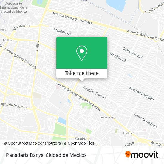 Panadería Danys map