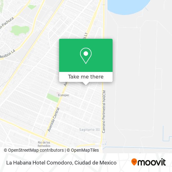 La Habana Hotel Comodoro map