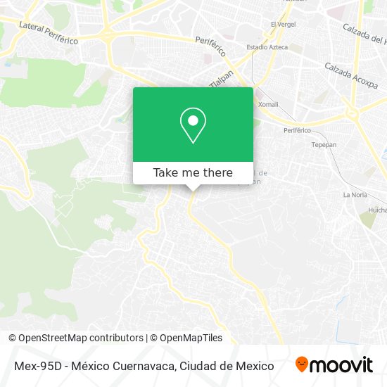 Mex-95D - México Cuernavaca map