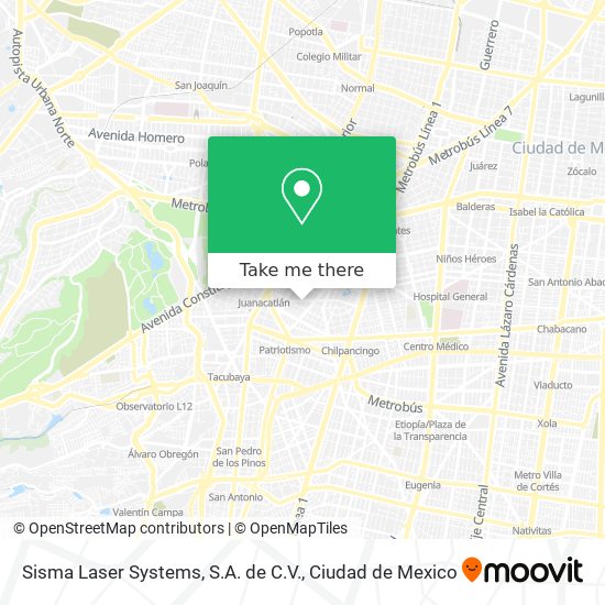 Sisma Laser Systems, S.A. de C.V. map