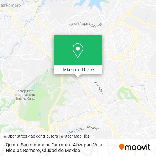 Quinta Saulo esquina Carretera Atizapán-Villa Nicolás Romero map