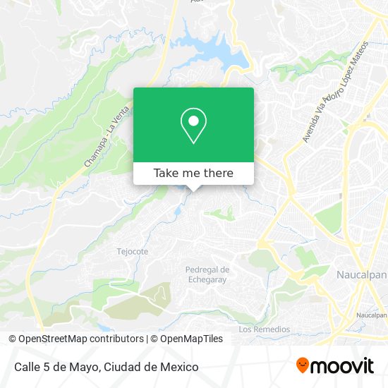 Mapa de Calle 5 de Mayo