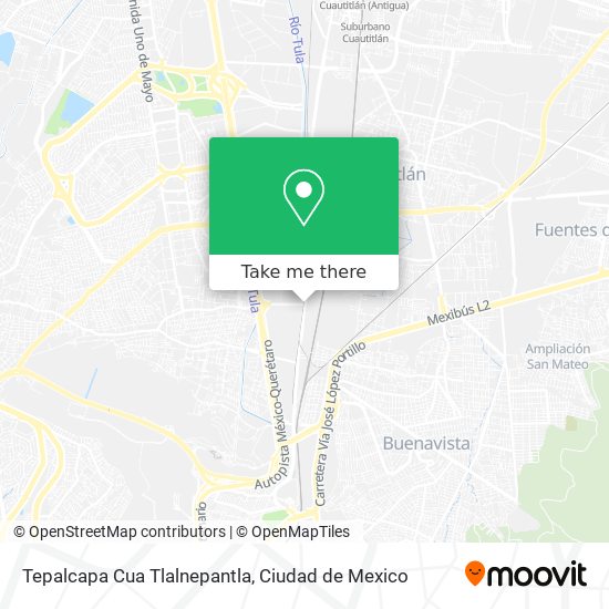 Tepalcapa Cua Tlalnepantla map