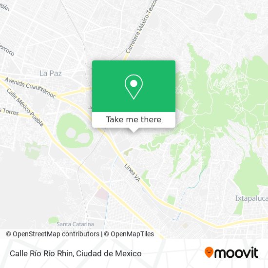 Mapa de Calle Río Río Rhin