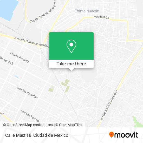 Mapa de Calle Maíz 18