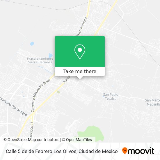 Mapa de Calle 5 de de Febrero Los Olivos