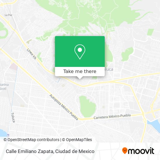Mapa de Calle Emiliano Zapata
