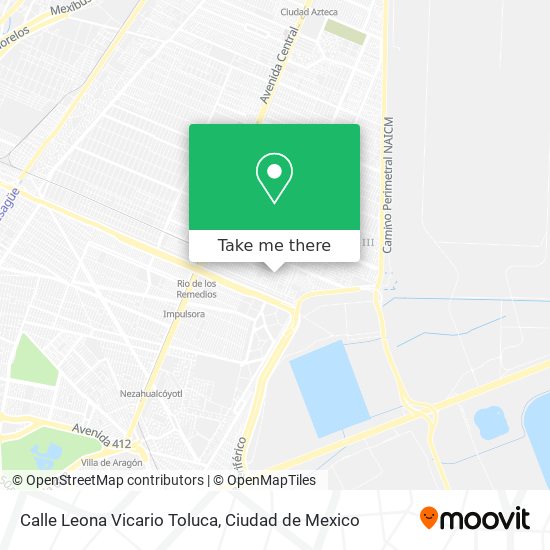 Mapa de Calle Leona Vicario Toluca