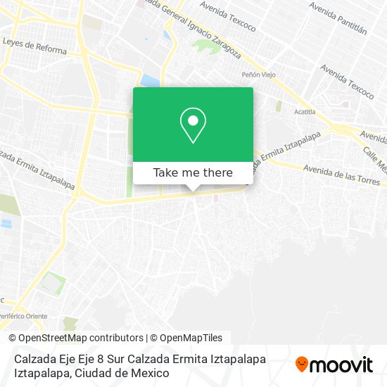 Calzada Eje Eje 8 Sur Calzada Ermita Iztapalapa Iztapalapa map