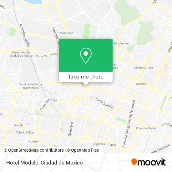 Mapa de Hotel Modelo