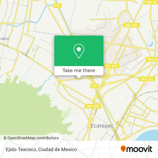 Mapa de Ejido Texcoco