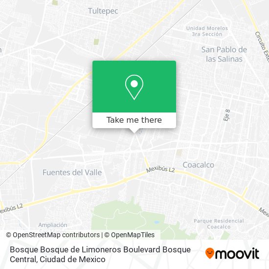 Bosque Bosque de Limoneros Boulevard Bosque Central map