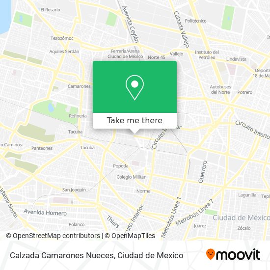Mapa de Calzada Camarones Nueces