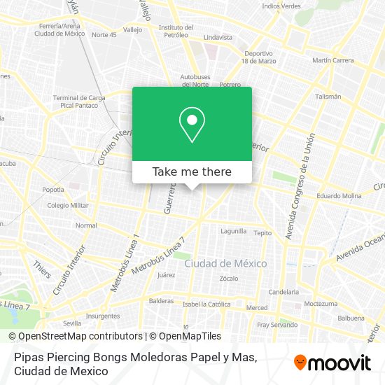 Pipas Piercing Bongs Moledoras Papel y Mas map