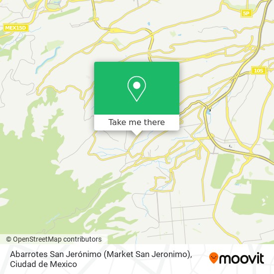 Mapa de Abarrotes San Jerónimo (Market San Jeronimo)