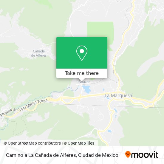 Mapa de Camino a La Cañada de Alferes