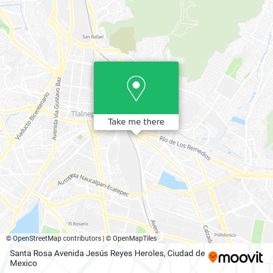 Mapa de Santa Rosa Avenida Jesús Reyes Heroles