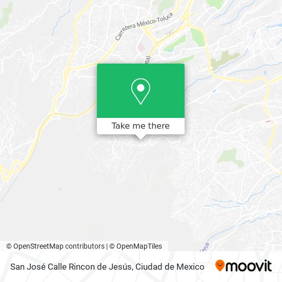 Mapa de San José Calle Rincon de Jesús