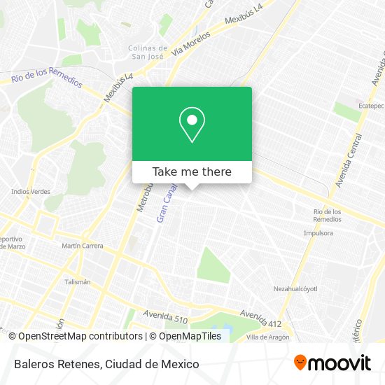 Baleros Retenes map