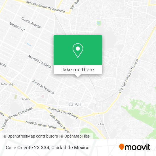 Calle Oriente 23 334 map