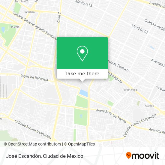 José Escandón map