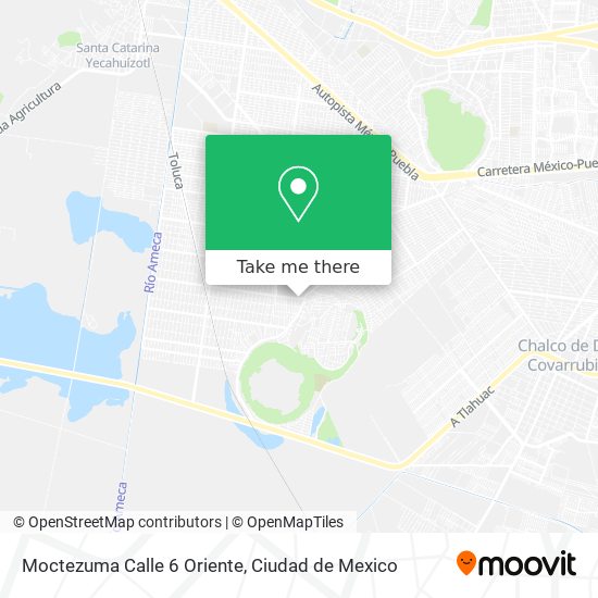 Moctezuma Calle 6 Oriente map