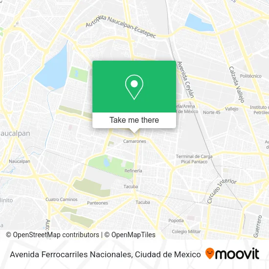 Avenida Ferrocarriles Nacionales map