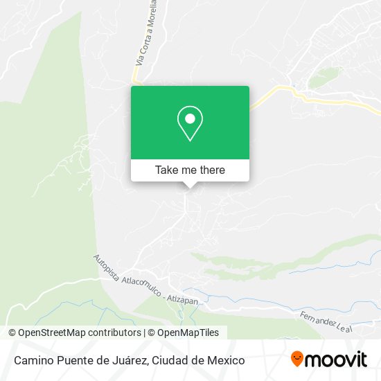 Camino Puente de Juárez map