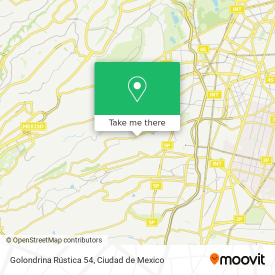 Golondrina Rústica 54 map