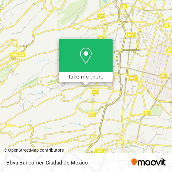 Bbva Bancomer map