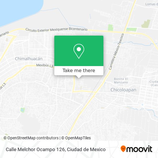 Mapa de Calle Melchor Ocampo 126