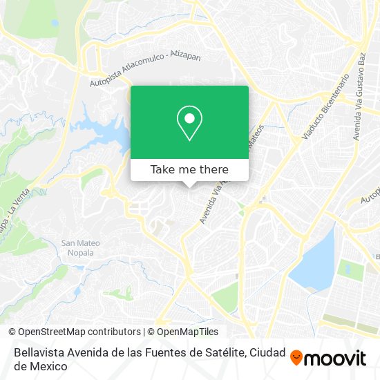 Mapa de Bellavista Avenida de las Fuentes de Satélite