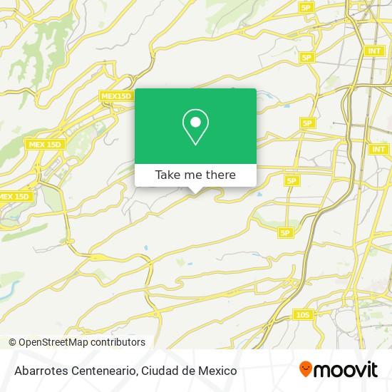 Abarrotes Centeneario map