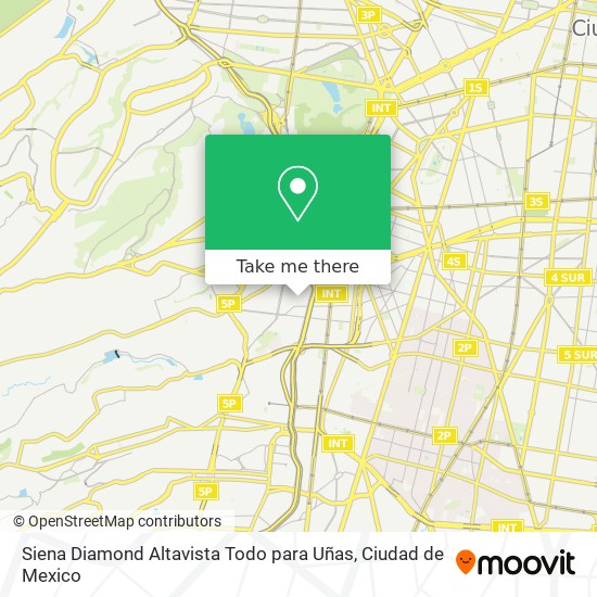 Mapa de Siena Diamond Altavista Todo para Uñas