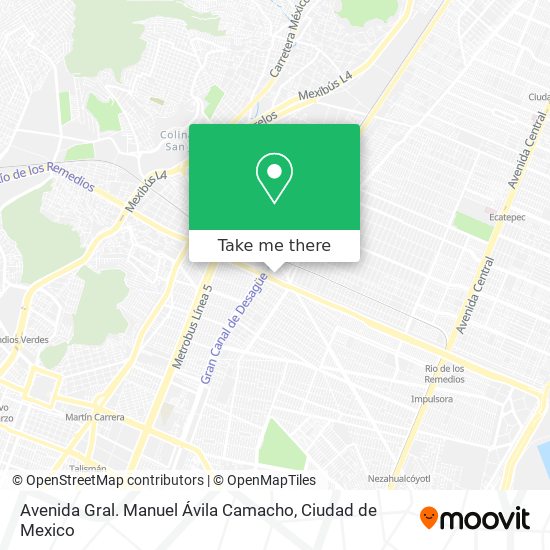 Avenida Gral. Manuel Ávila Camacho map