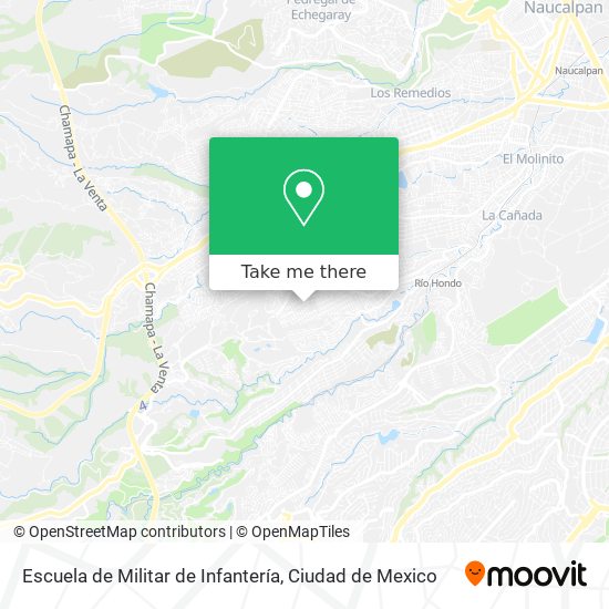 Escuela de Militar de Infantería map