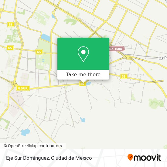 Eje Sur Domínguez map