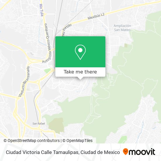 Ciudad Victoria Calle Tamaulipas map