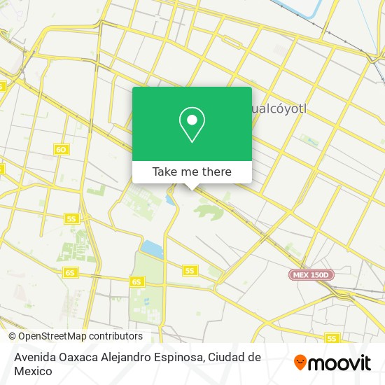 Avenida Oaxaca Alejandro Espinosa map