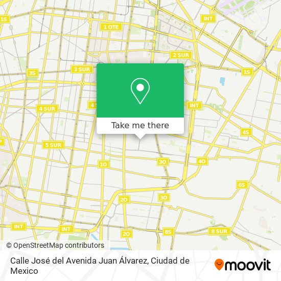 Mapa de Calle José del Avenida Juan Álvarez