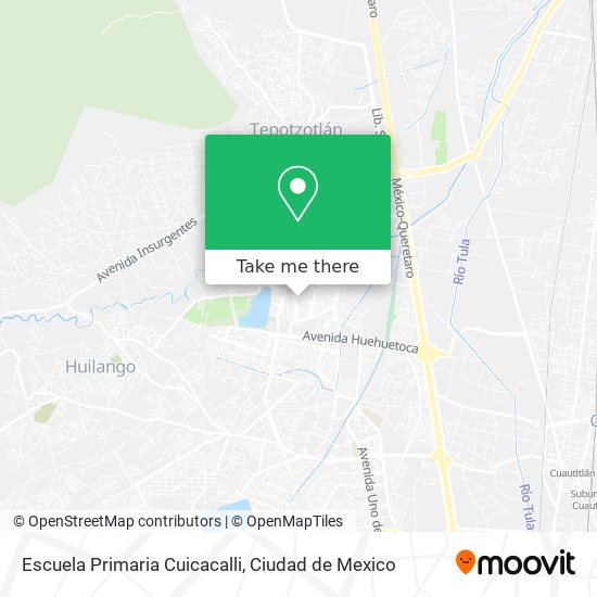 Mapa de Escuela Primaria Cuicacalli