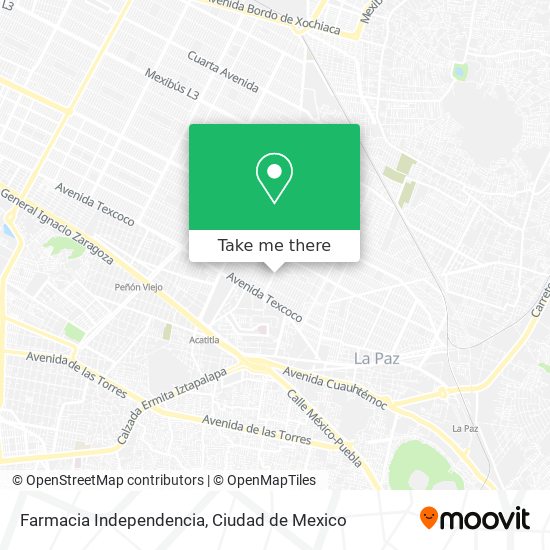 Mapa de Farmacia Independencia