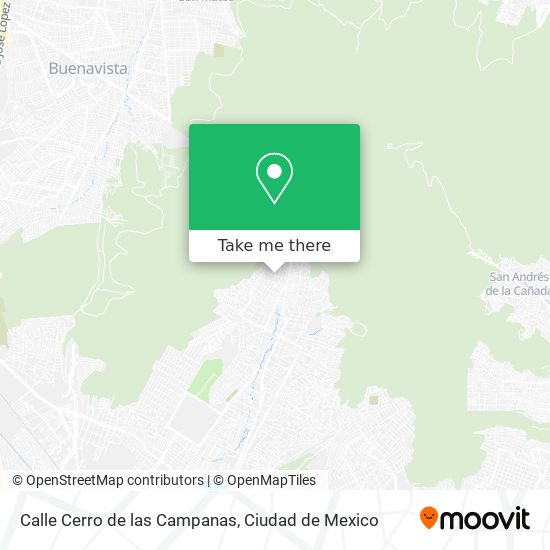Mapa de Calle Cerro de las Campanas