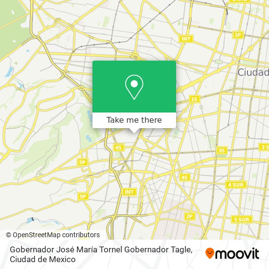 Gobernador José María Tornel Gobernador Tagle map